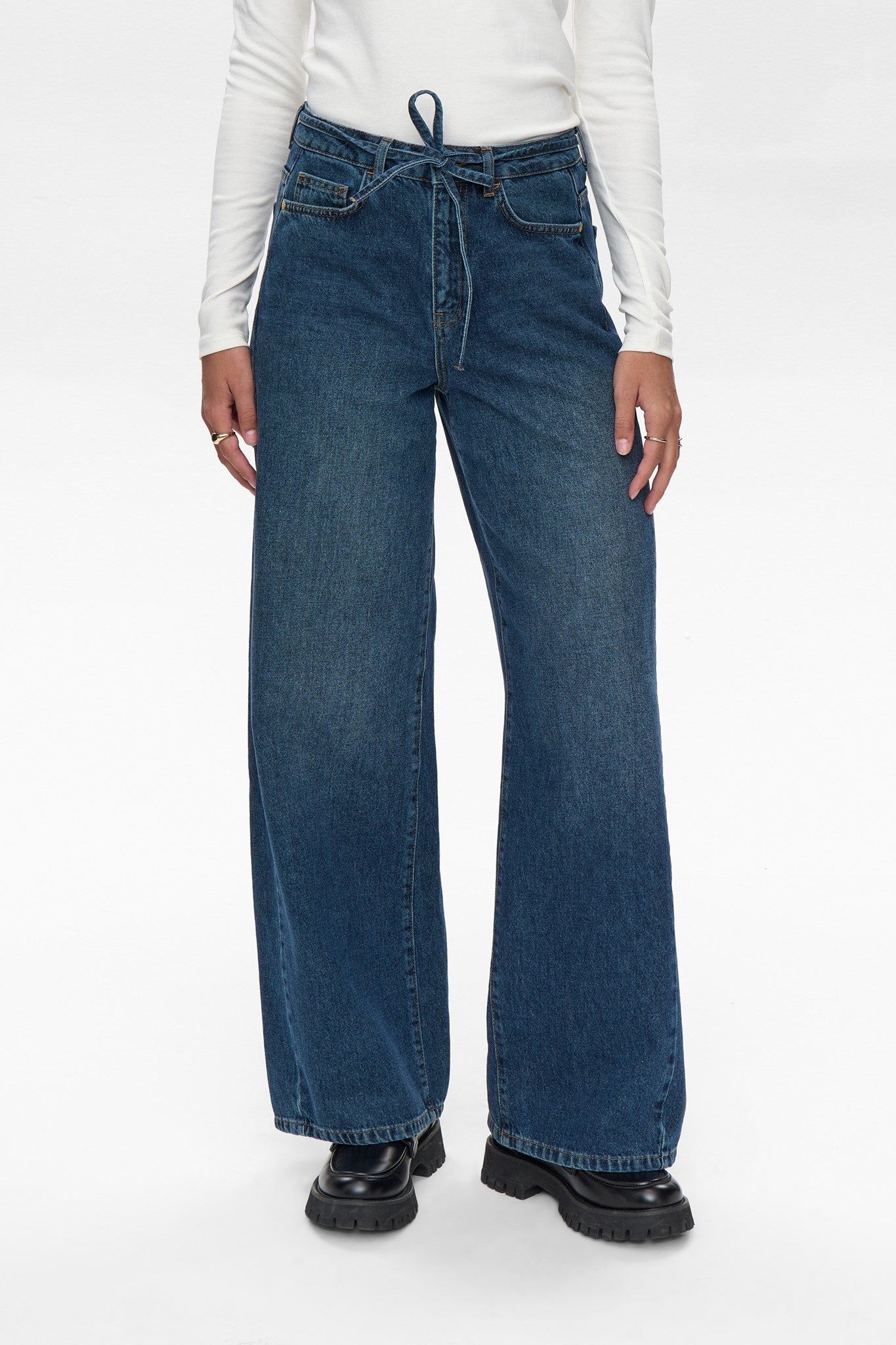 NUBROOKLYN JEANS - DARK BLUE - Dark Blue Denim