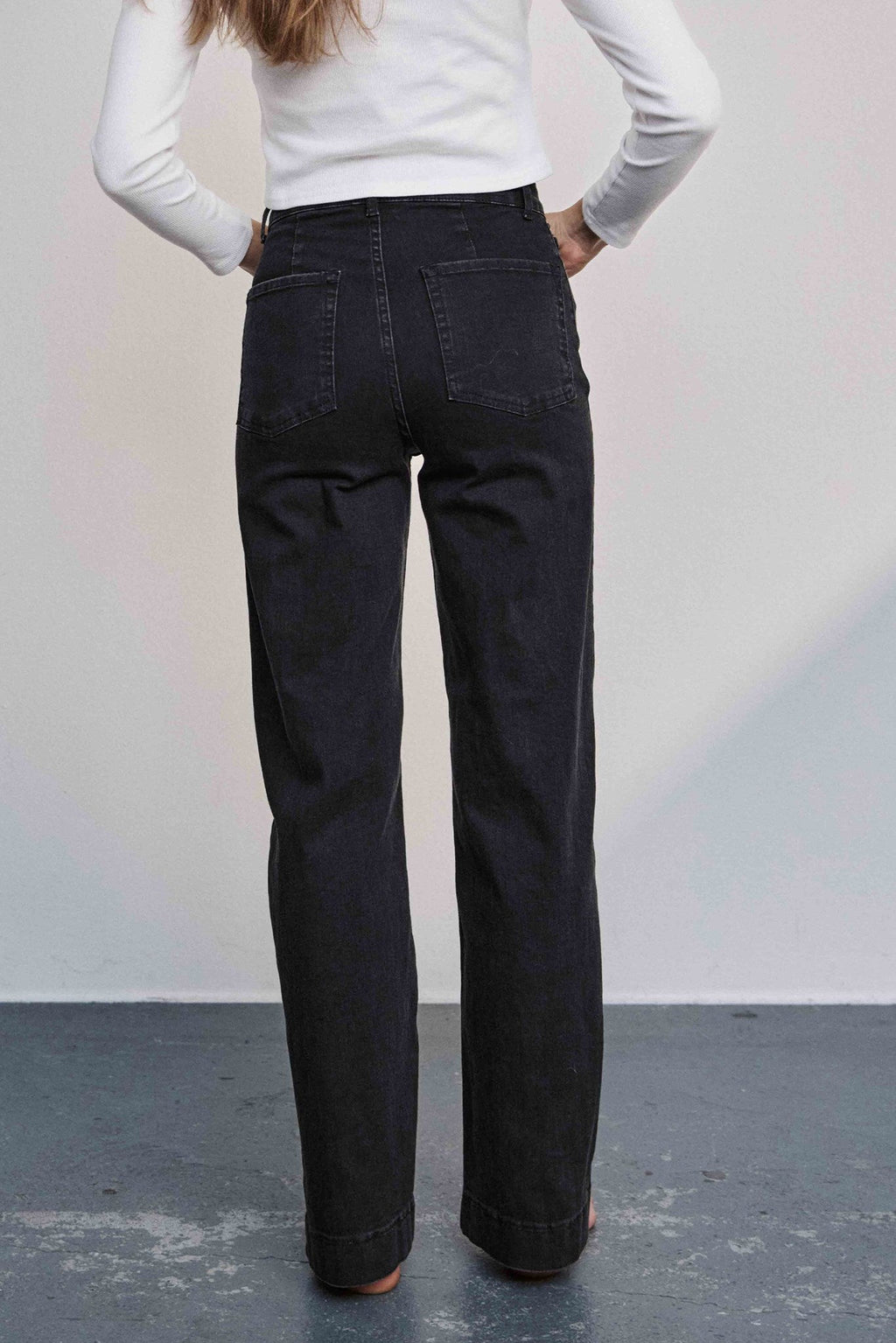 NUPARIS JEANS LONG BLACK  - Caviar