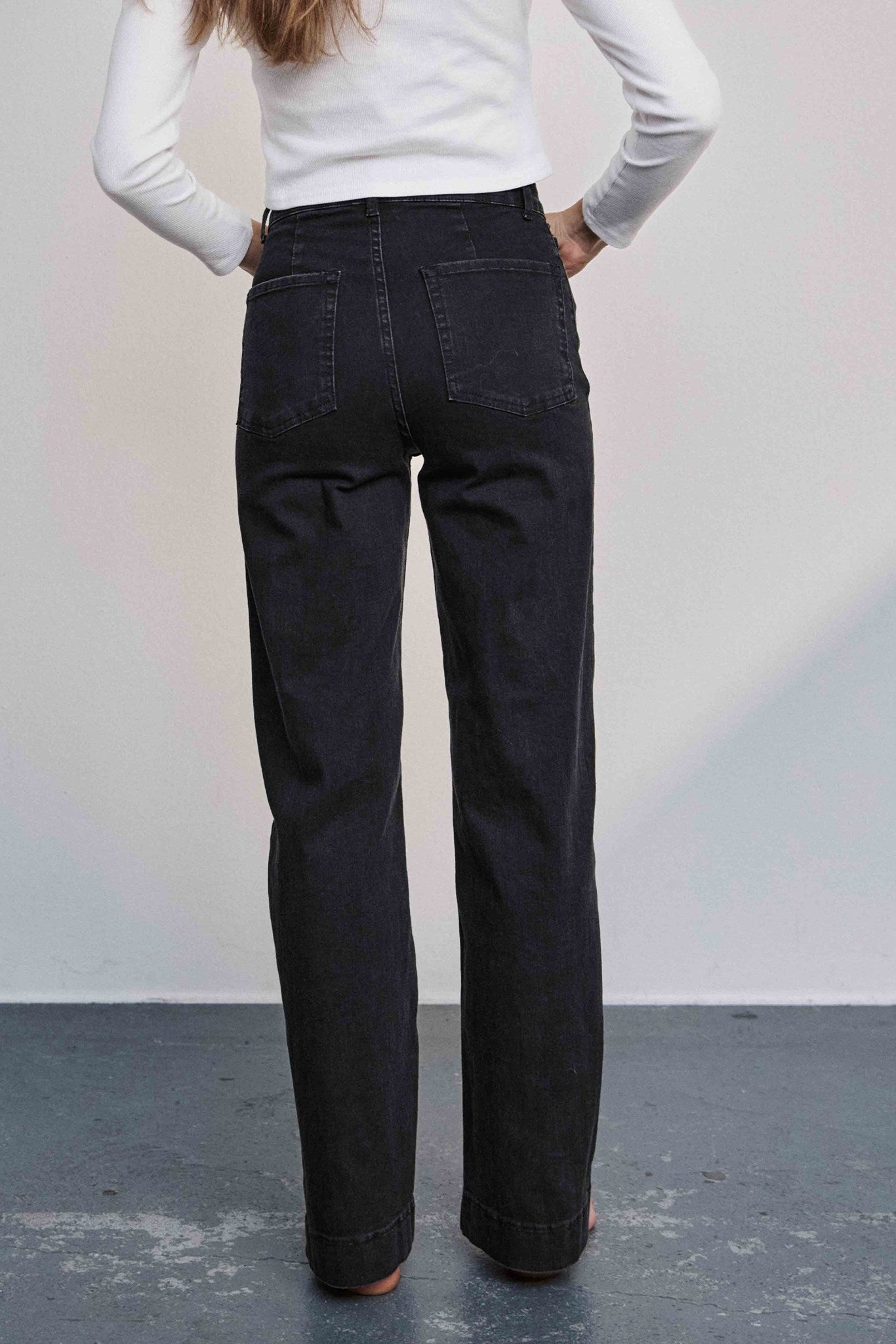 NUPARIS JEANS LONG BLACK  - Caviar