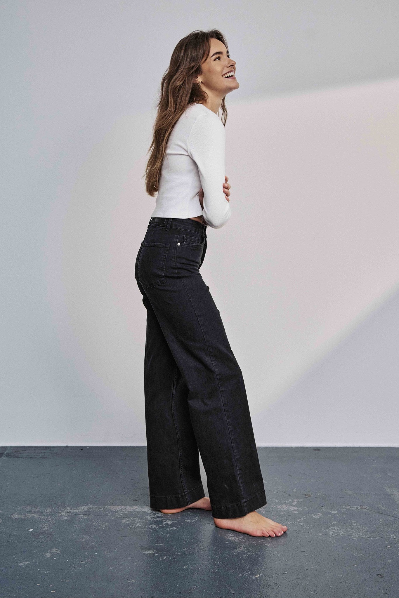 NUPARIS JEANS LONG BLACK  - Caviar