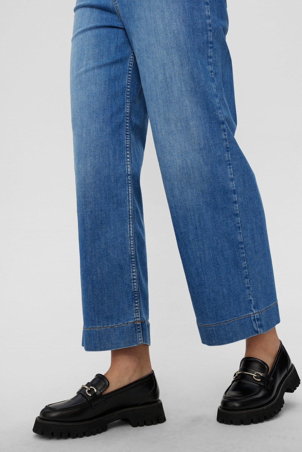 NUPARIS JEANS CROPPED LIGHT BLUE - Light Blue Denim