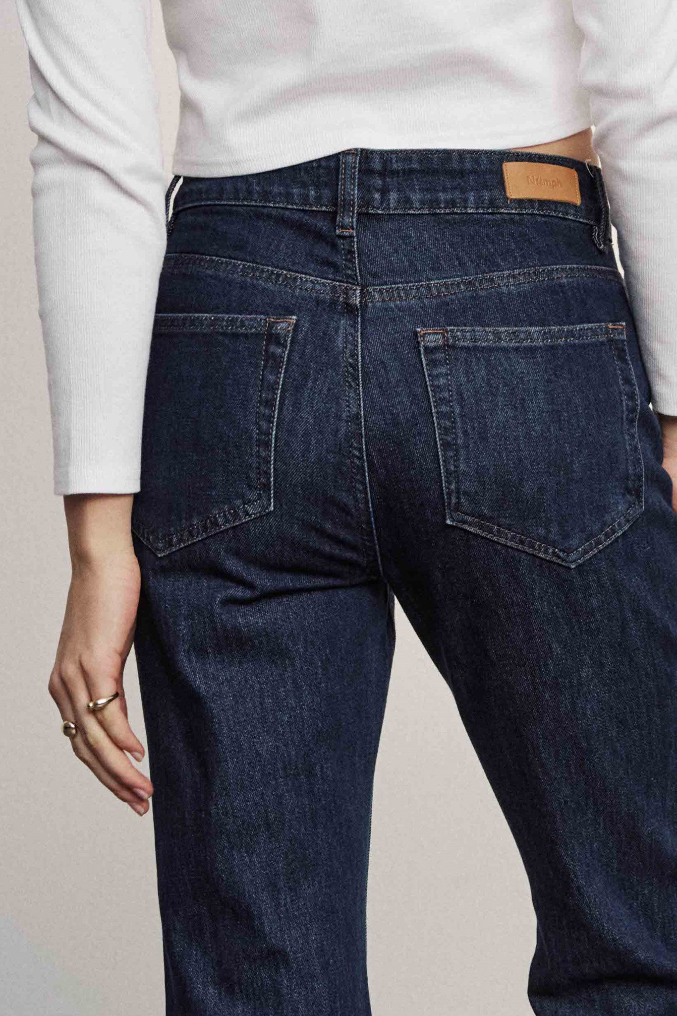 NULONDON JEANS LONG - Dark Blue Denim