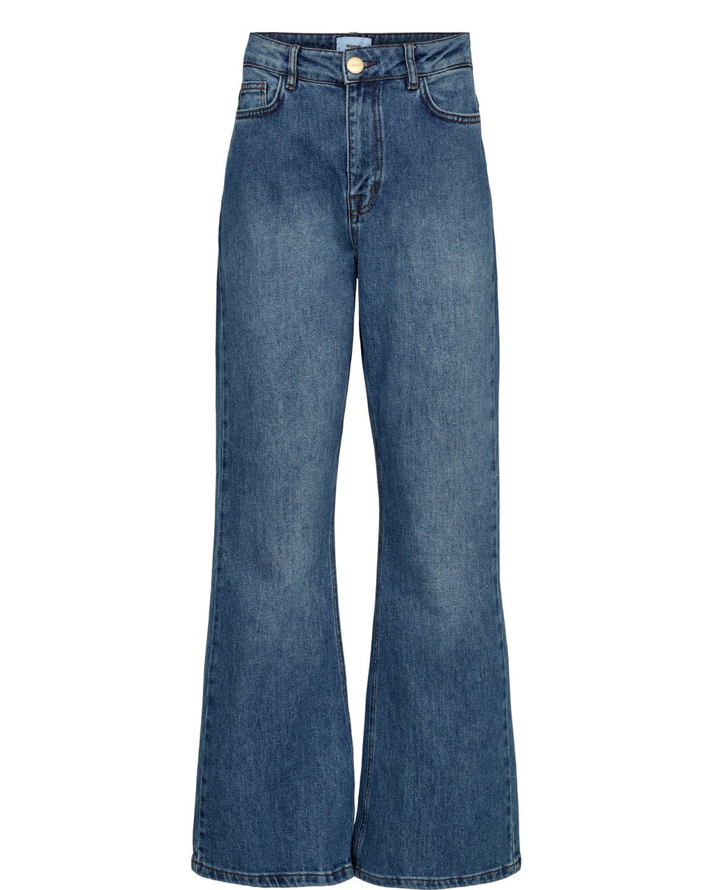 NULONDON JEANS SHORT - Med. Blue Washed Denim