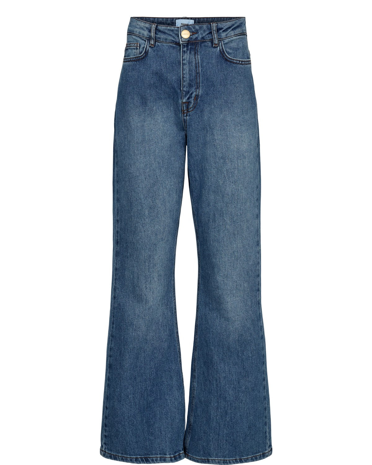 NULONDON JEANS SHORT - Med. Blue Washed Denim