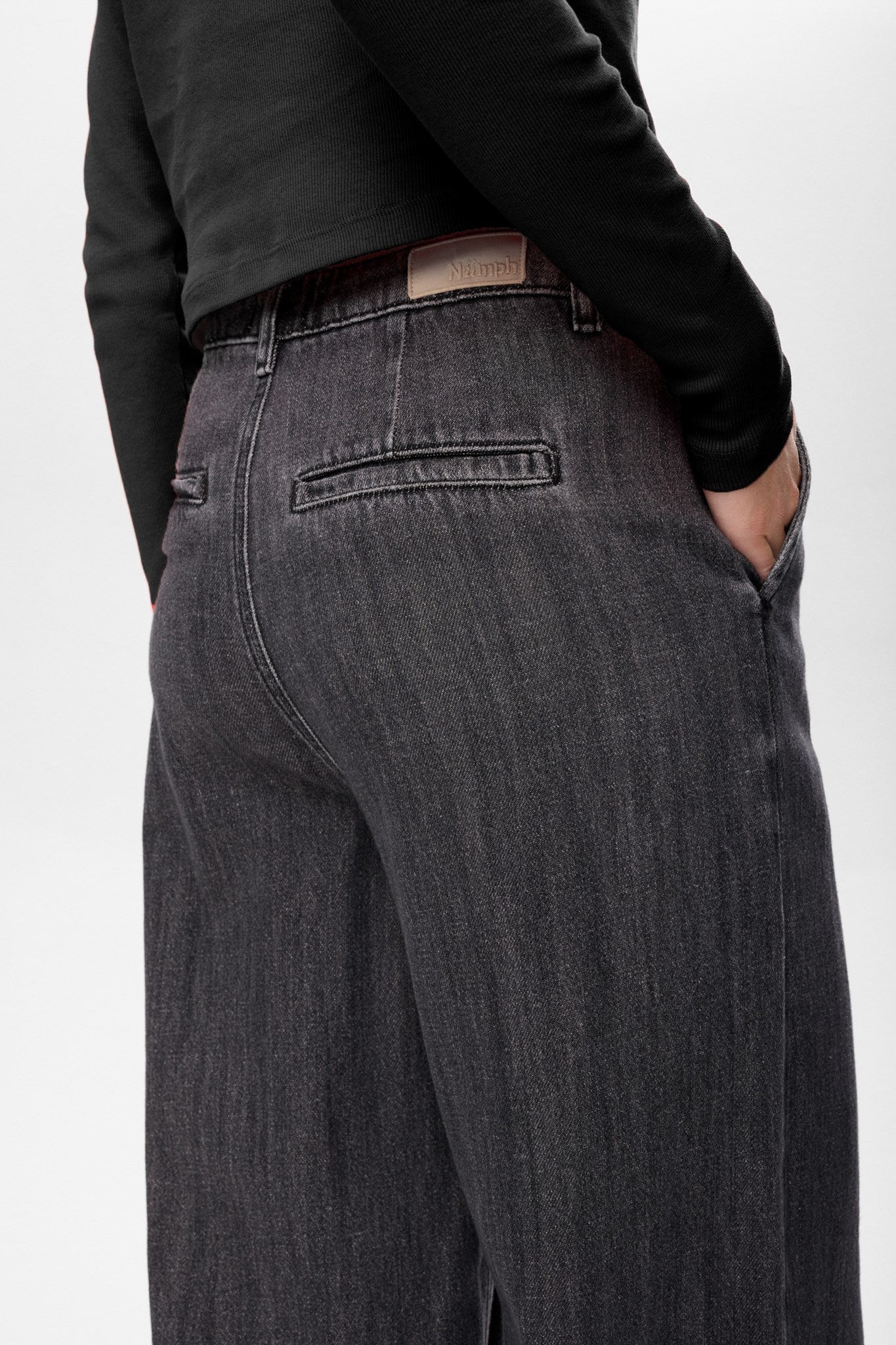 NUSEOUL LONG JEANS - Medium Grey Denim