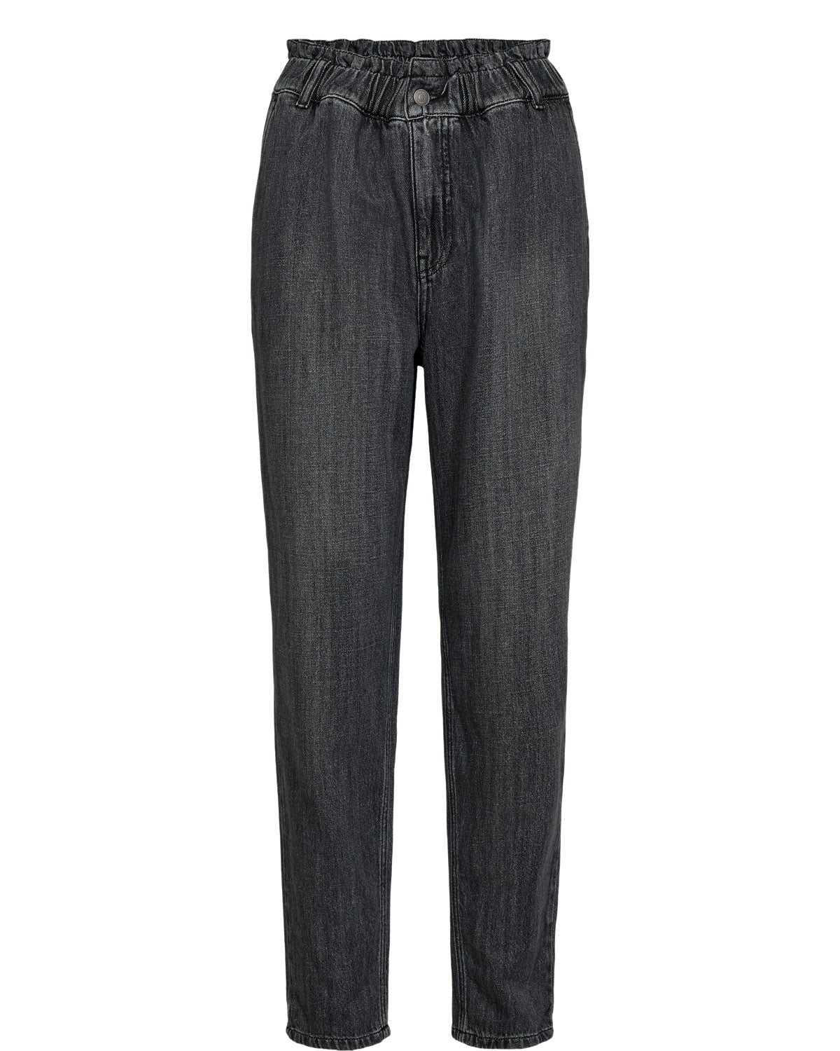 NUSEOUL PAPERBAG JEANS - Medium Grey Denim