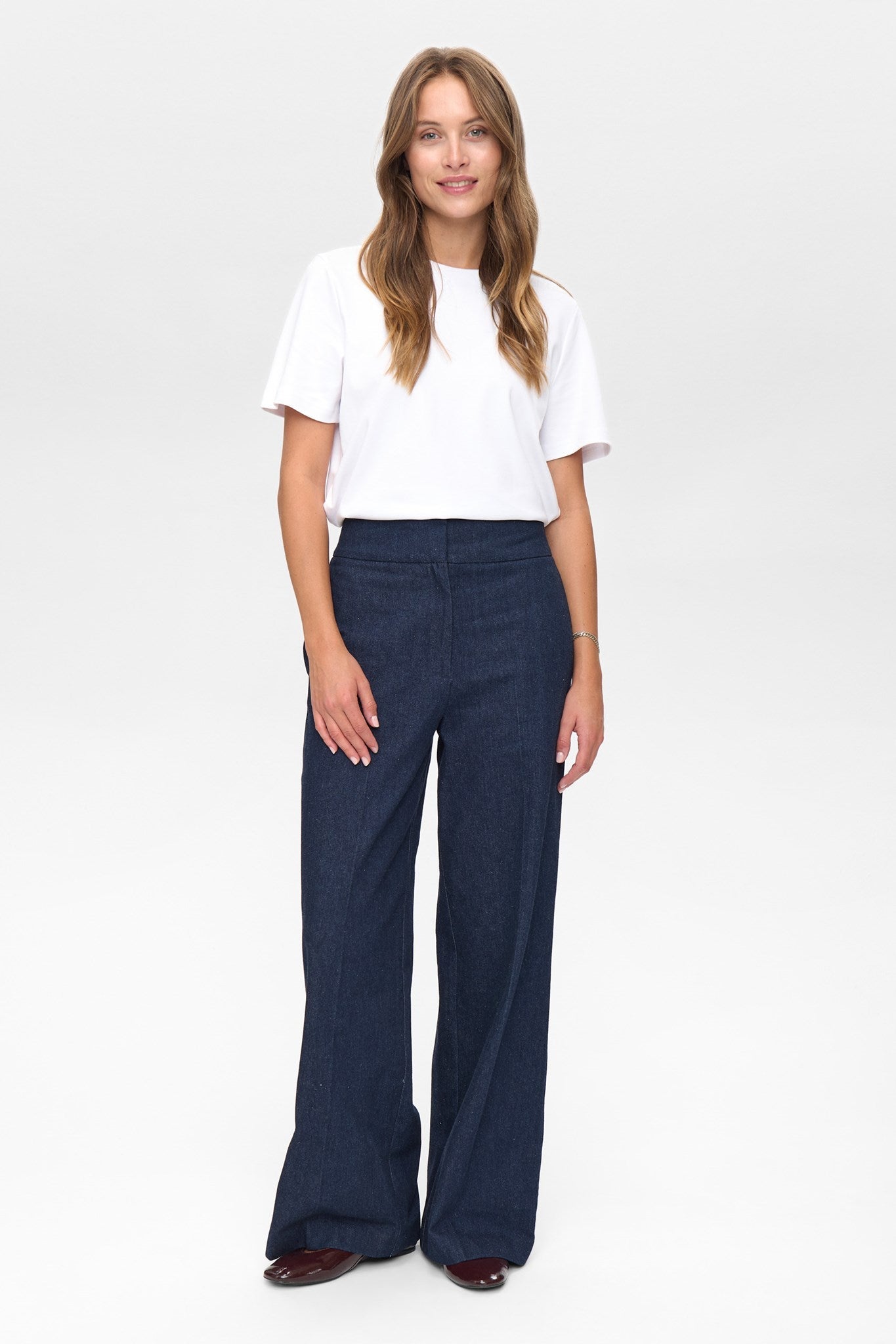 NUBUSSY DENIM LONG PANTS - Dark Blue Denim