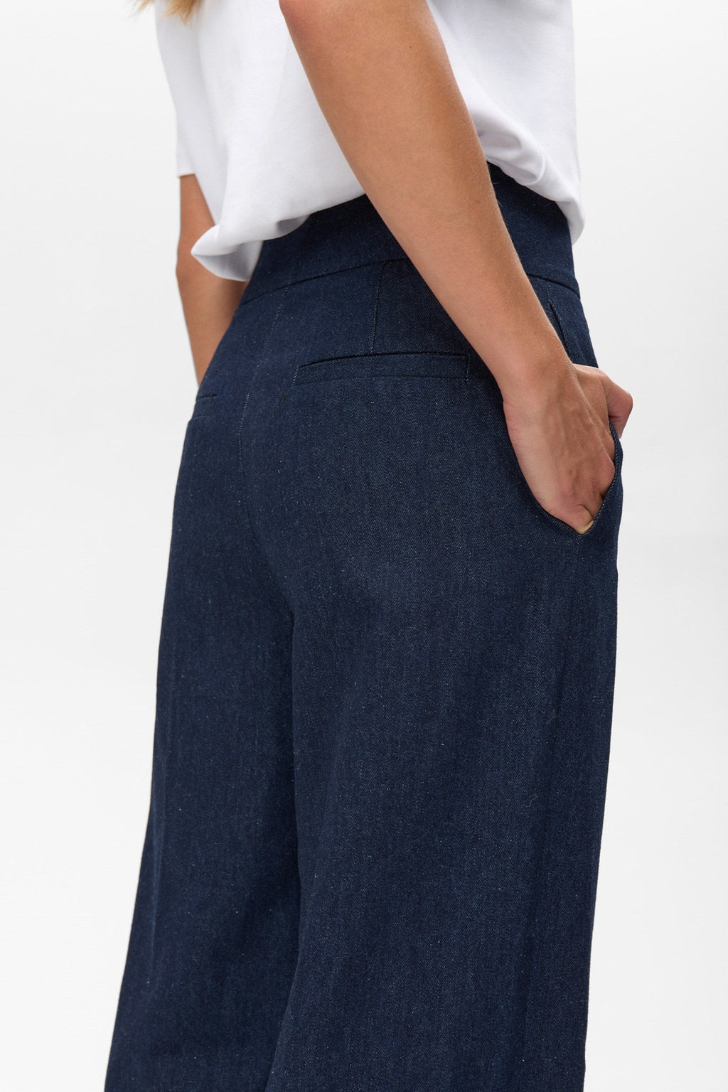 NUBUSSY DENIM LONG PANTS - Dark Blue Denim