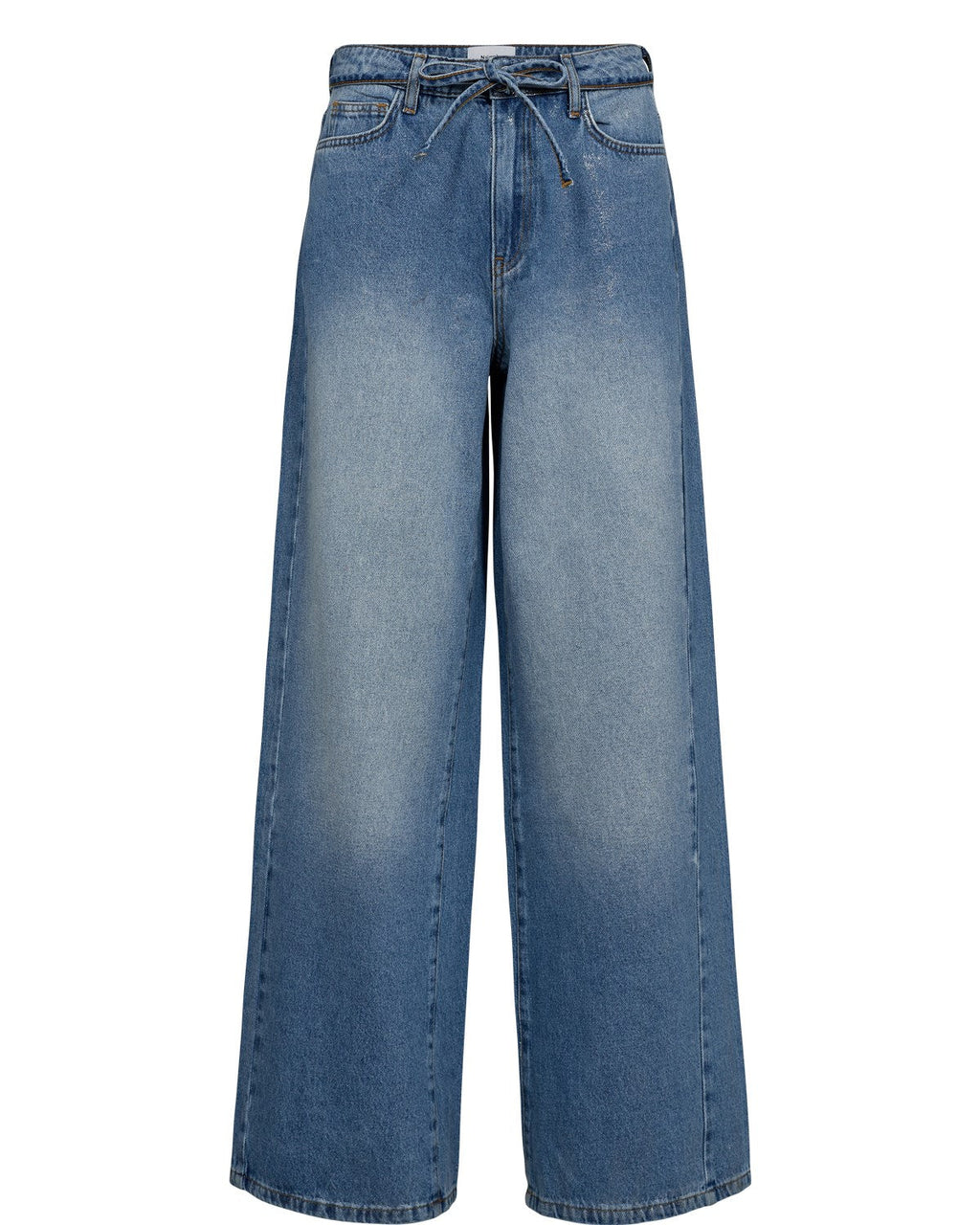 NUBROOKLYN JEANS GLAM - Blue Denim Silver Foil