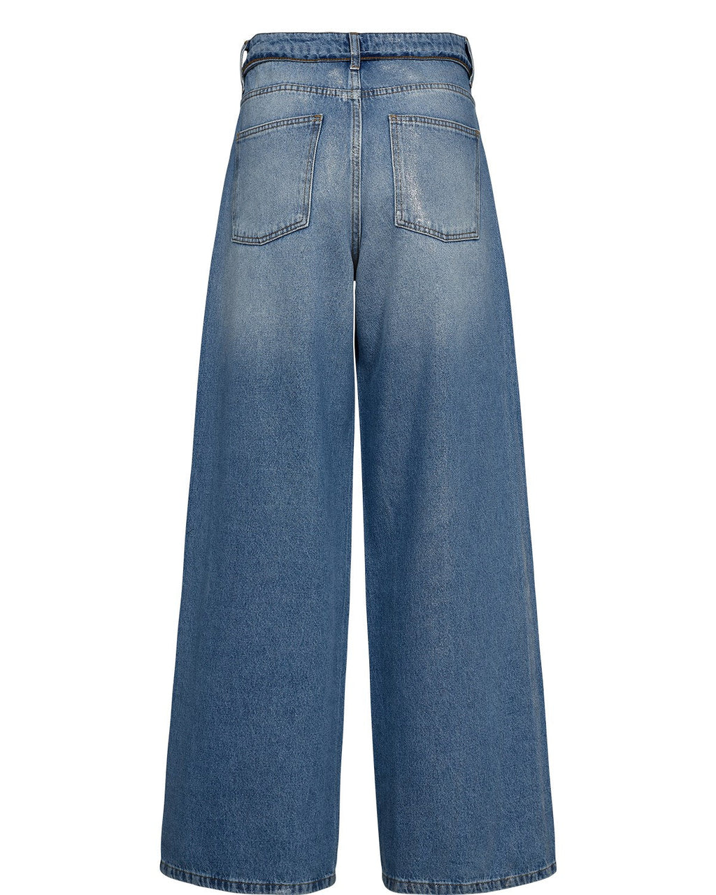 NUBROOKLYN JEANS GLAM - Blue Denim Silver Foil