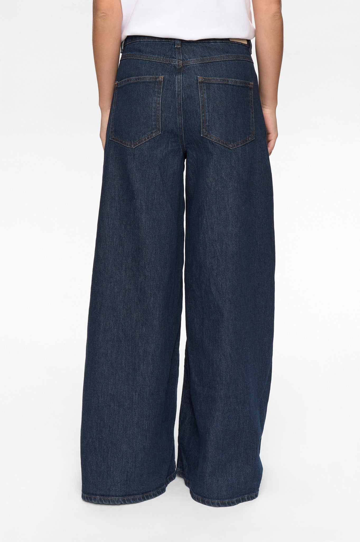 NUVENICE - HR EXTRA WIDE JEANS - Dark Blue Denim 1