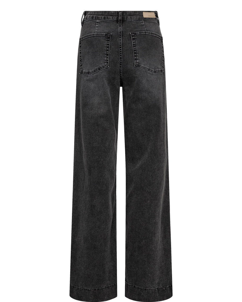 NUPARIS HR WIDE JEANS - P3020 - Black Washed Denim