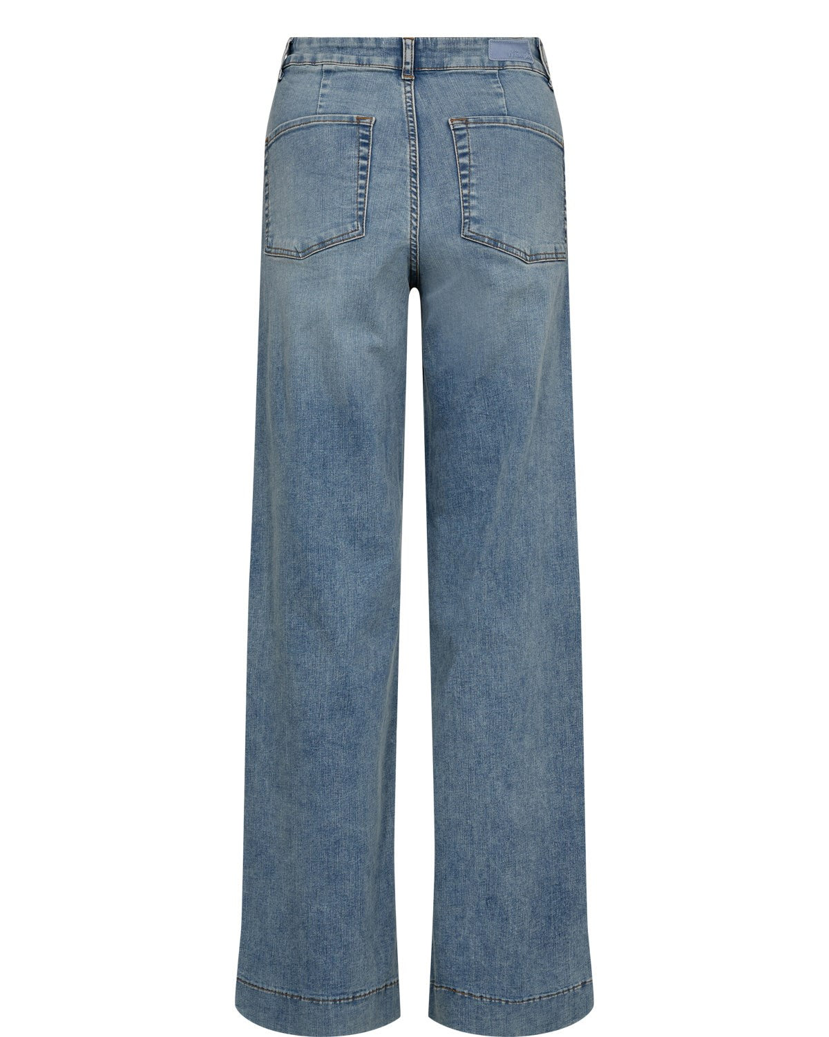 NUPARIS HR WIDE JEANS - P3019 - Light B. Stonewash Denim