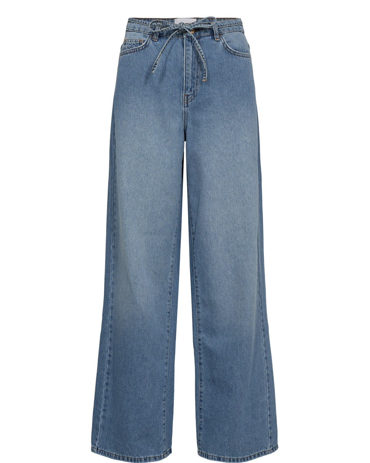 NUBROOKLYN HR WIDE JEANS - P3010 - Light Blue Denim