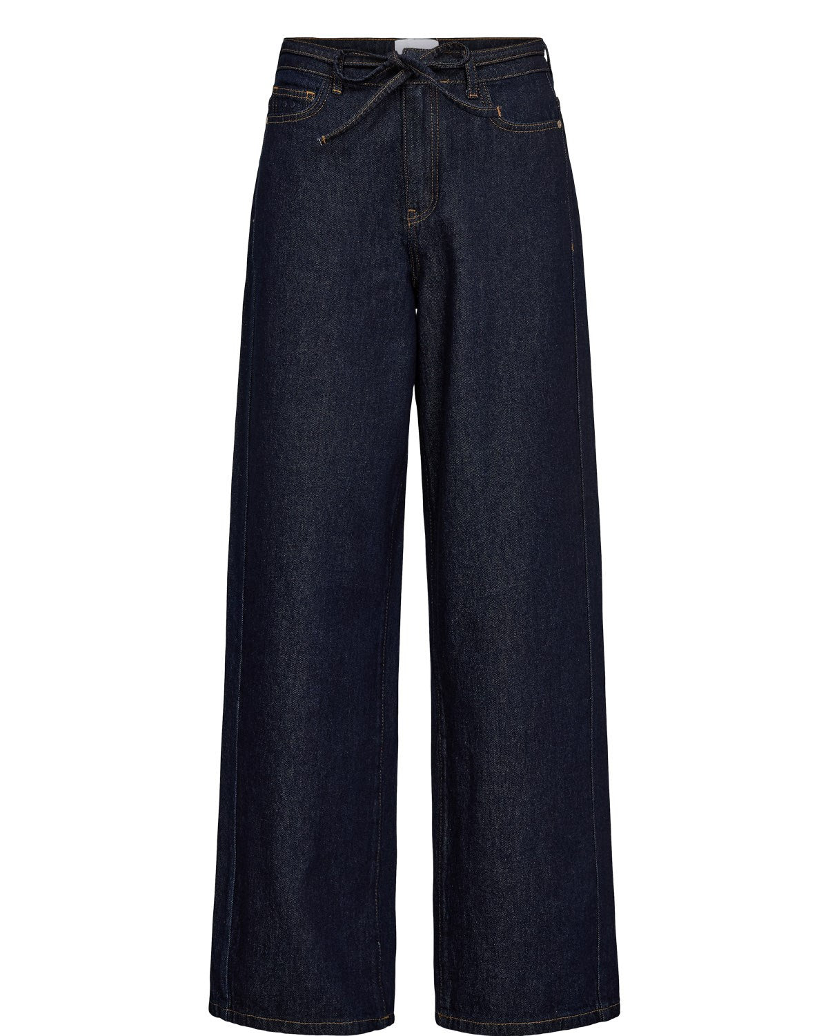 NUBROOKLYN HR WIDE JEANS - P3012 - Dark Blue Denim