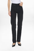 NUOSLO HR STRAIGHT JEANS - S3018 - Black Denim