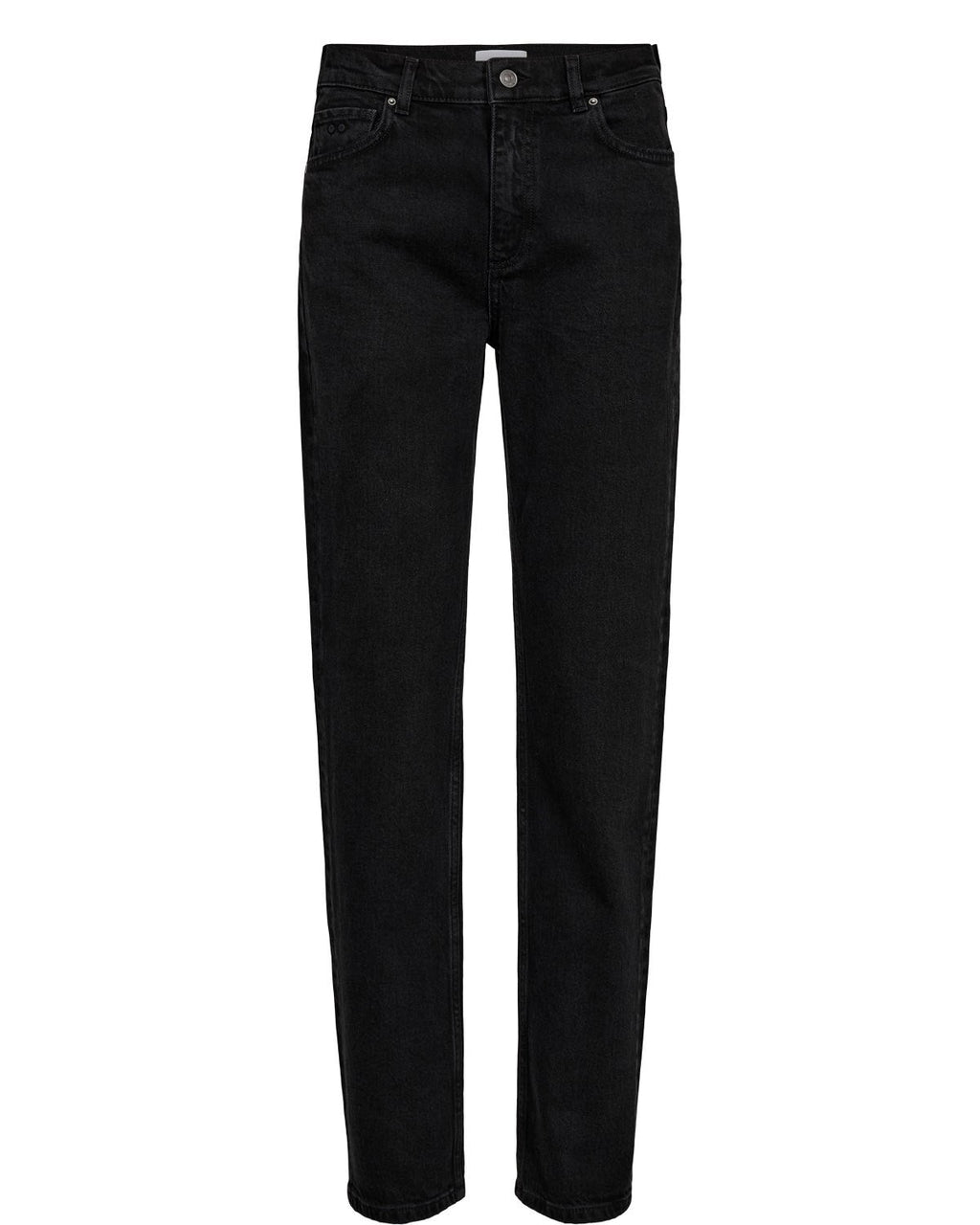 NUOSLO HR STRAIGHT JEANS - S3018 - Black Denim