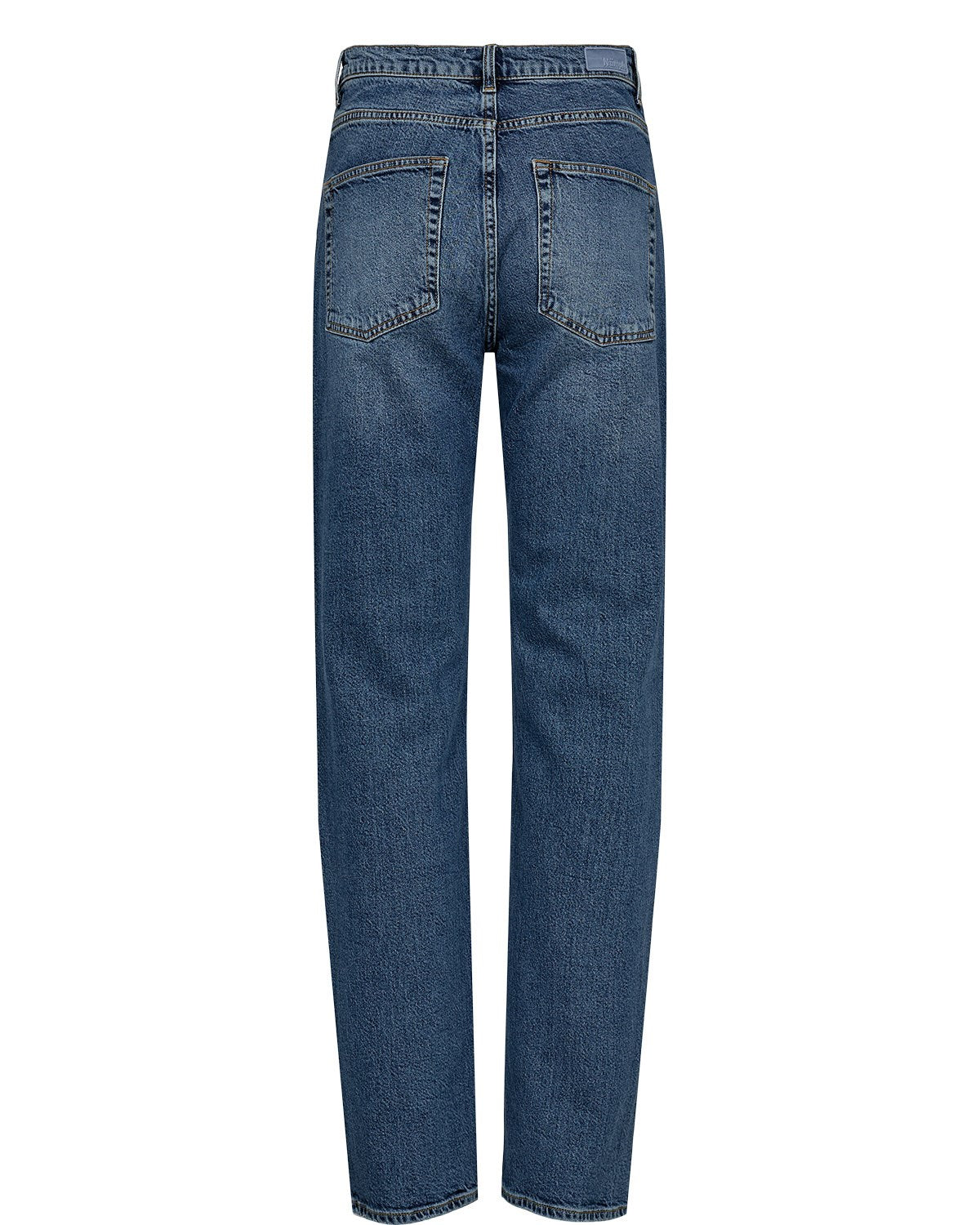 NUOSLO HR STRAIGHT JEANS - S3013 - Medium Blue Denim
