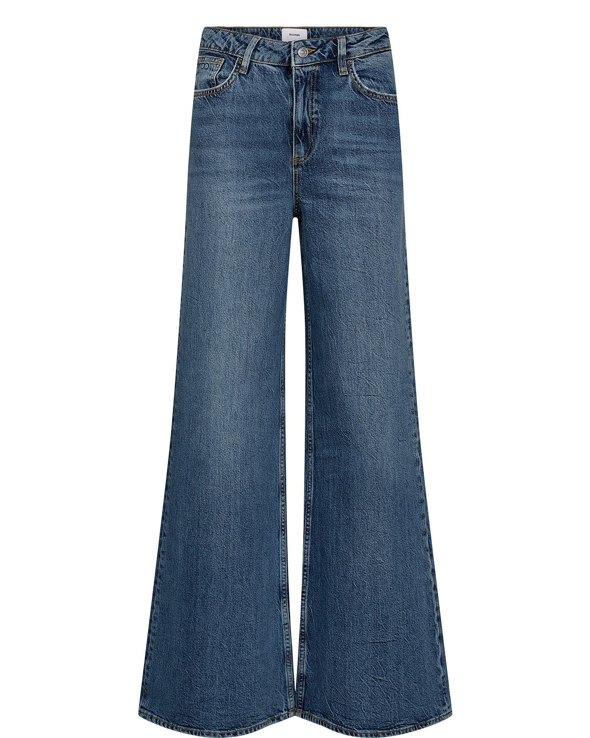 NUPISA HR WIDE JEANS - S3013 - Medium Blue Denim