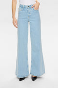 NUPISA HR WIDE JEANS - S3010 - Light Blue Denim