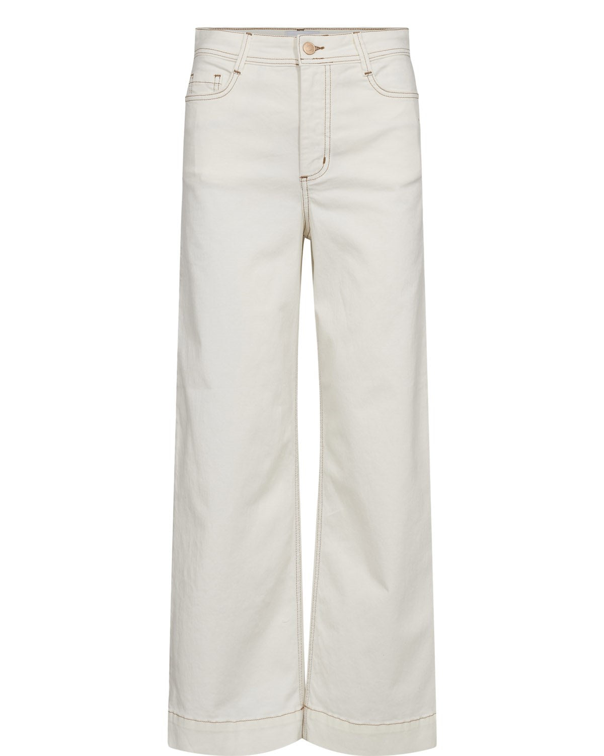 NUPARISAN CROPPED TWILL PANTS - Cloud Dancer