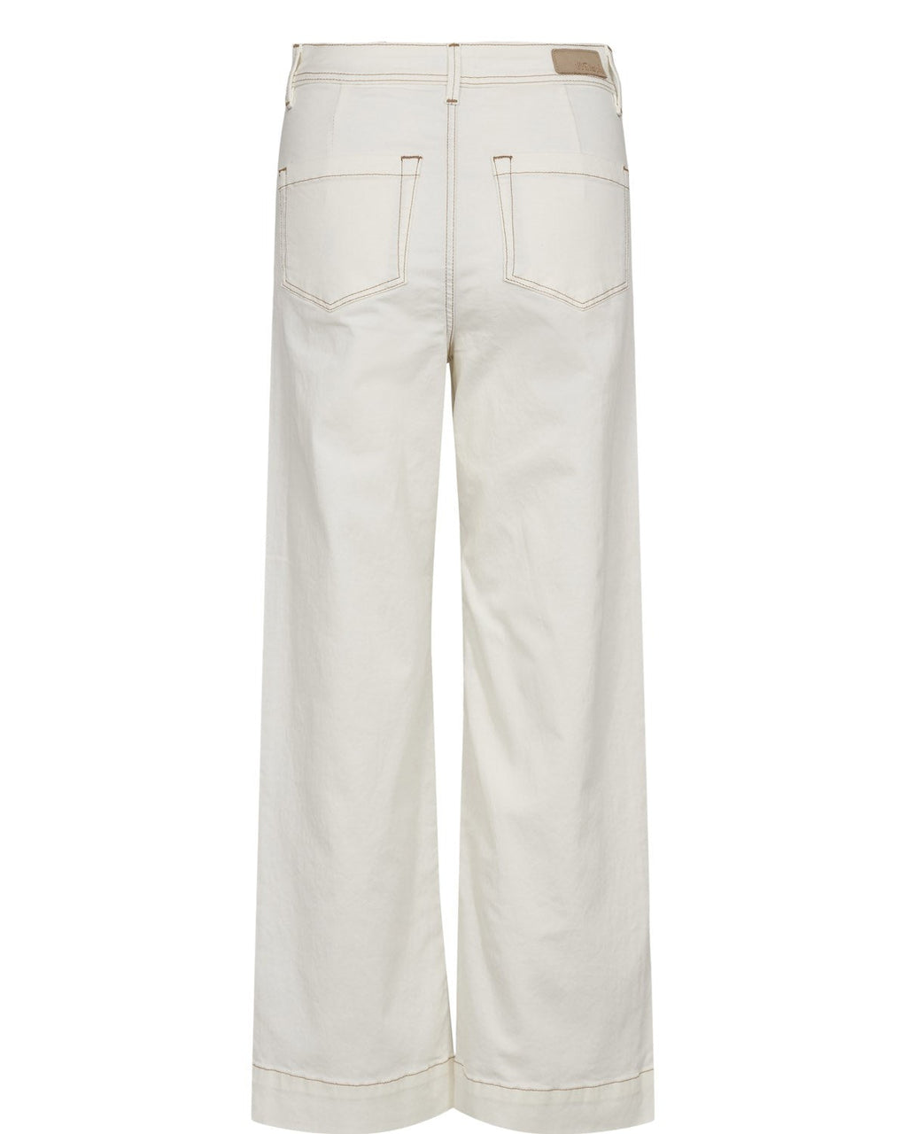 NUPARISAN CROPPED TWILL PANTS - Cloud Dancer