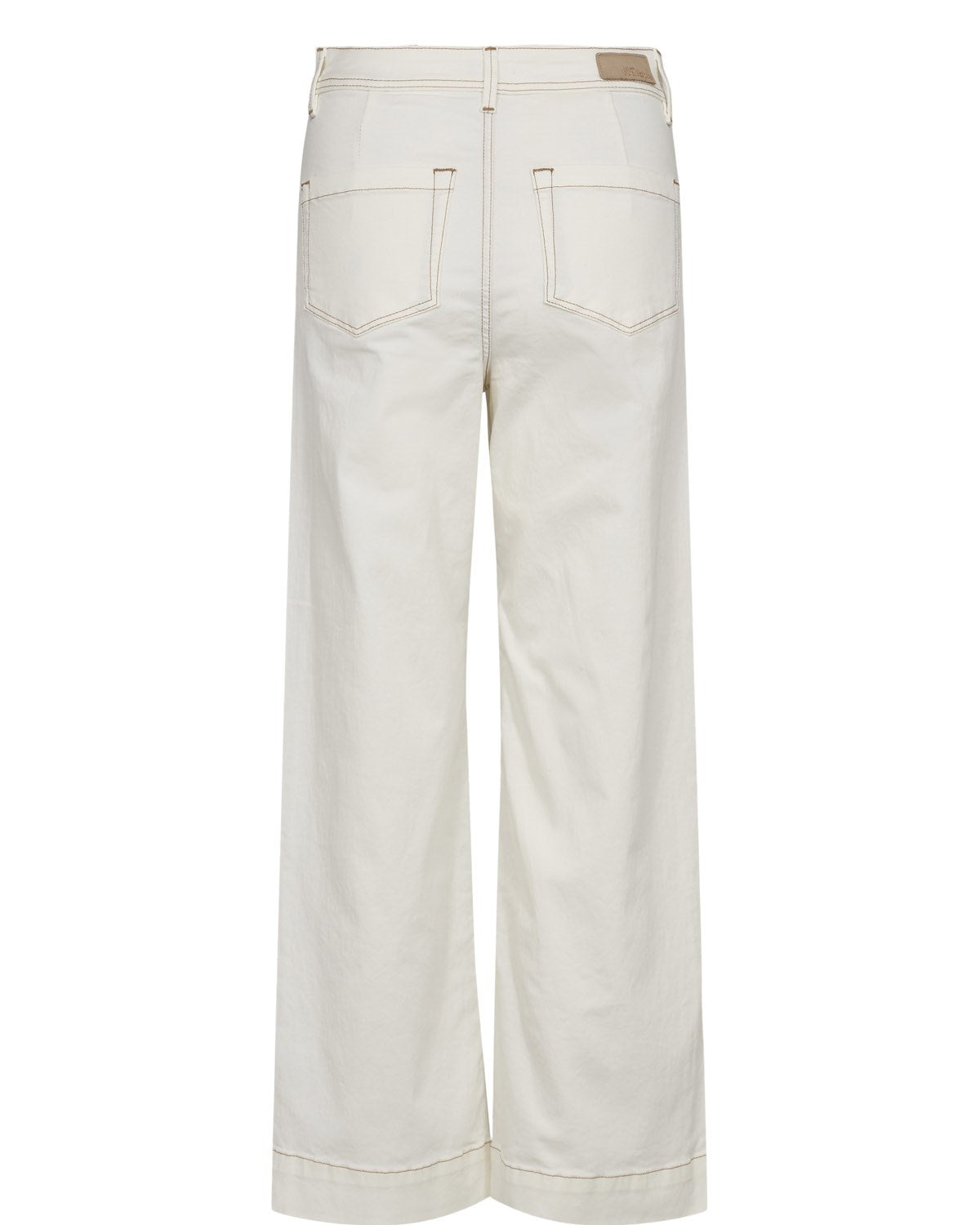 NUPARISAN CROPPED TWILL PANTS - Cloud Dancer