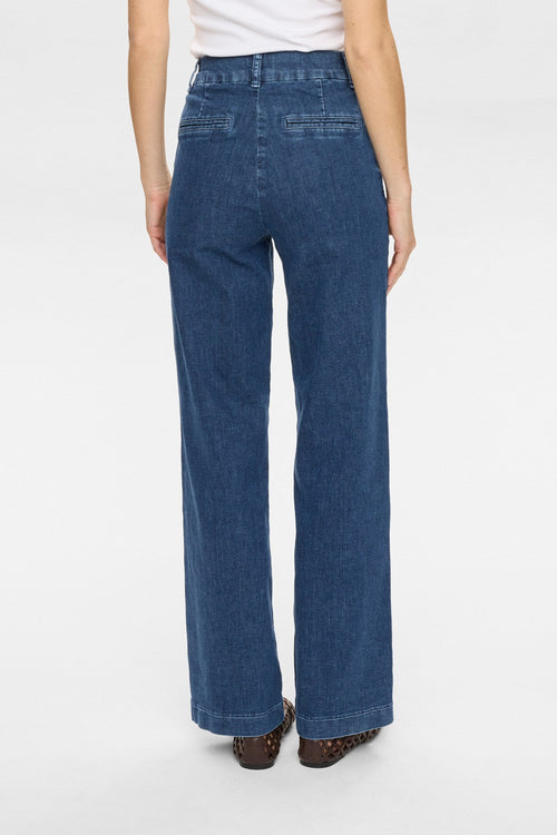 NUAMBER HR WIDE JEANS - R3013 - Medium Blue Denim
