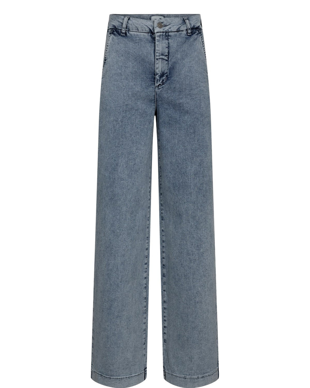 NUAMBER HR WIDE JEANS - R3019 - Light B. Stonewash Denim