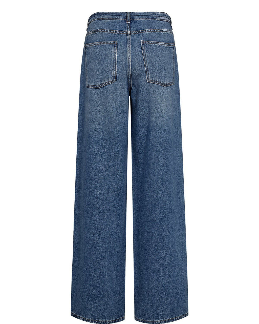 NUBROOKLYN HR WIDE JEANS - P3013 - Medium Blue Denim