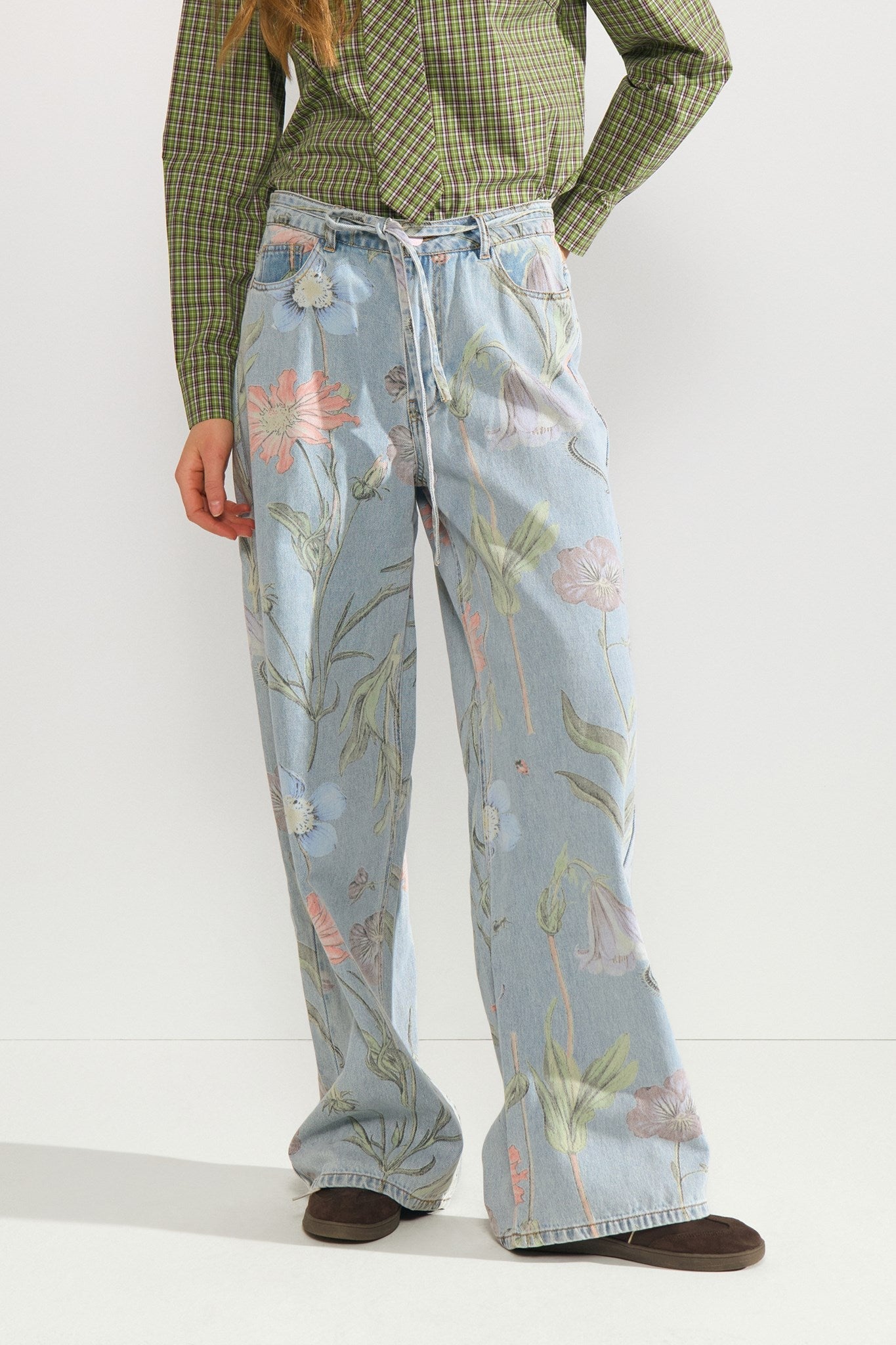 NUVERONA HR WIDE JEANS 3010 - Light Blue Denim