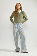 NUVERONA HR WIDE JEANS 3010 - Light Blue Denim