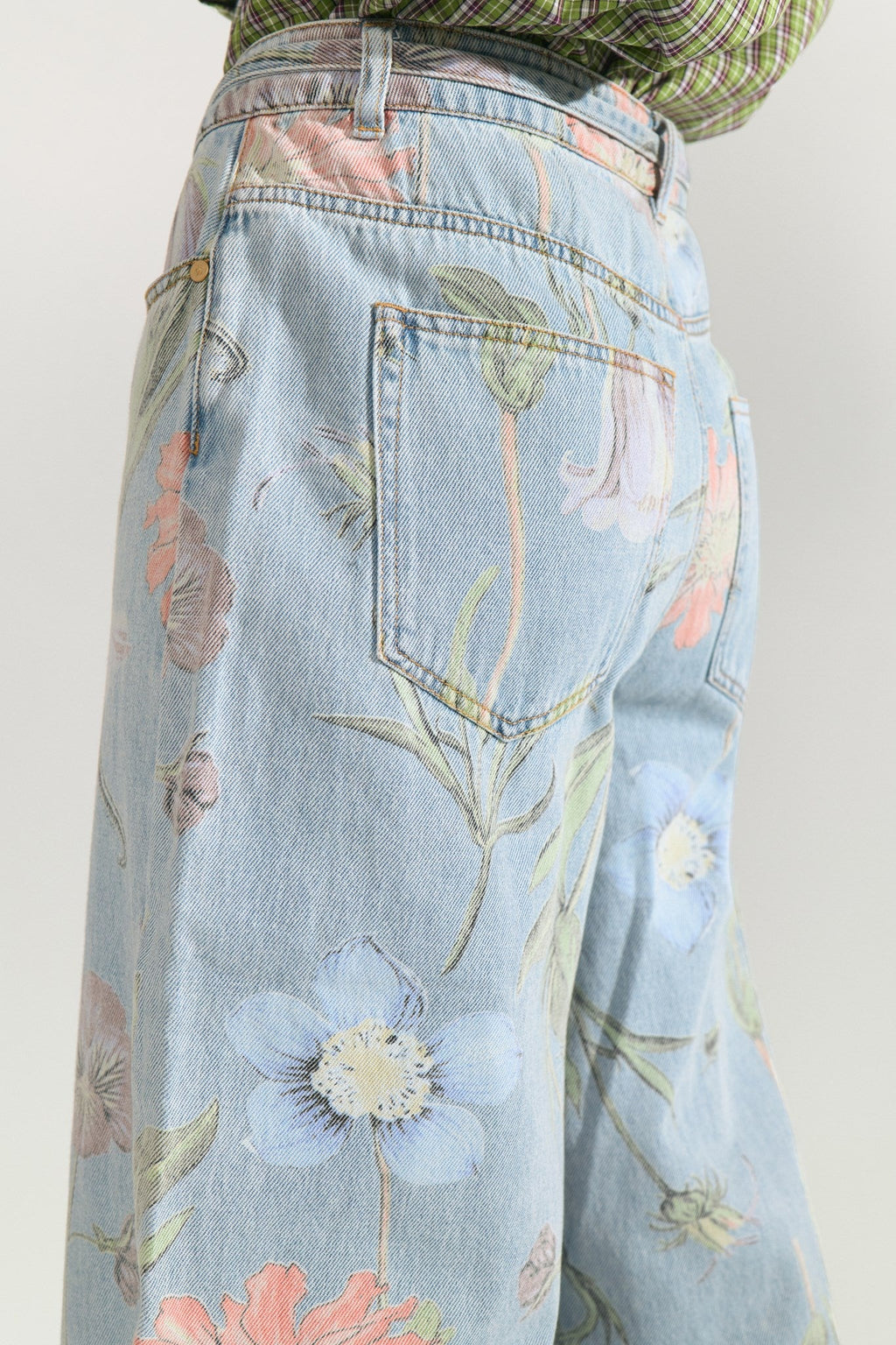 NUVERONA HR WIDE JEANS 3010 - Light Blue Denim