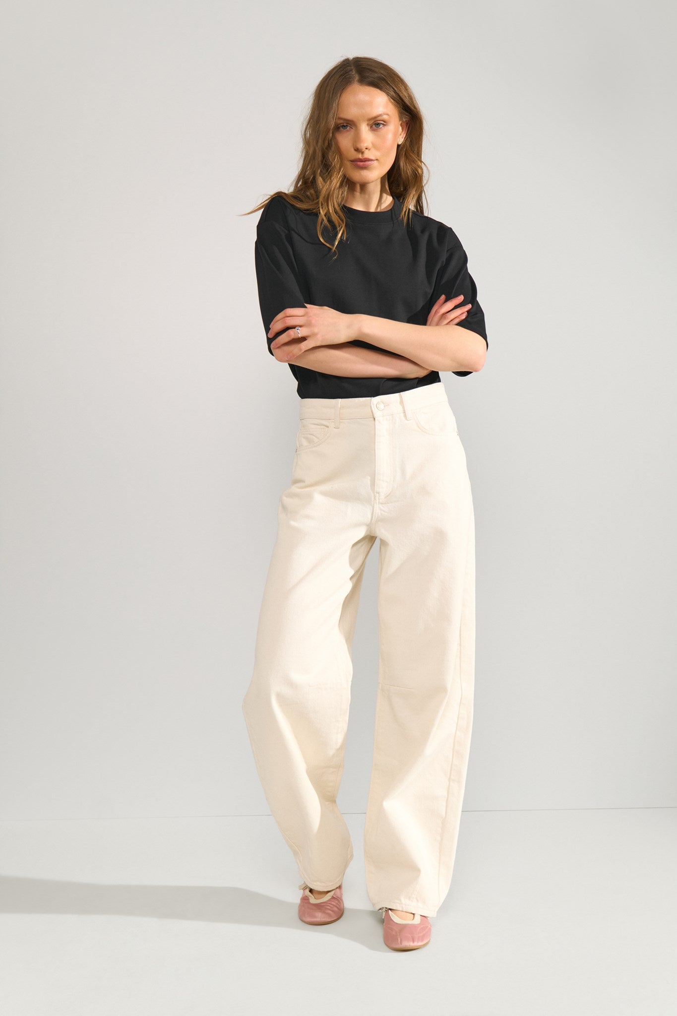 NUSEVILLE MR BARREL JEANS P9511 - Nature