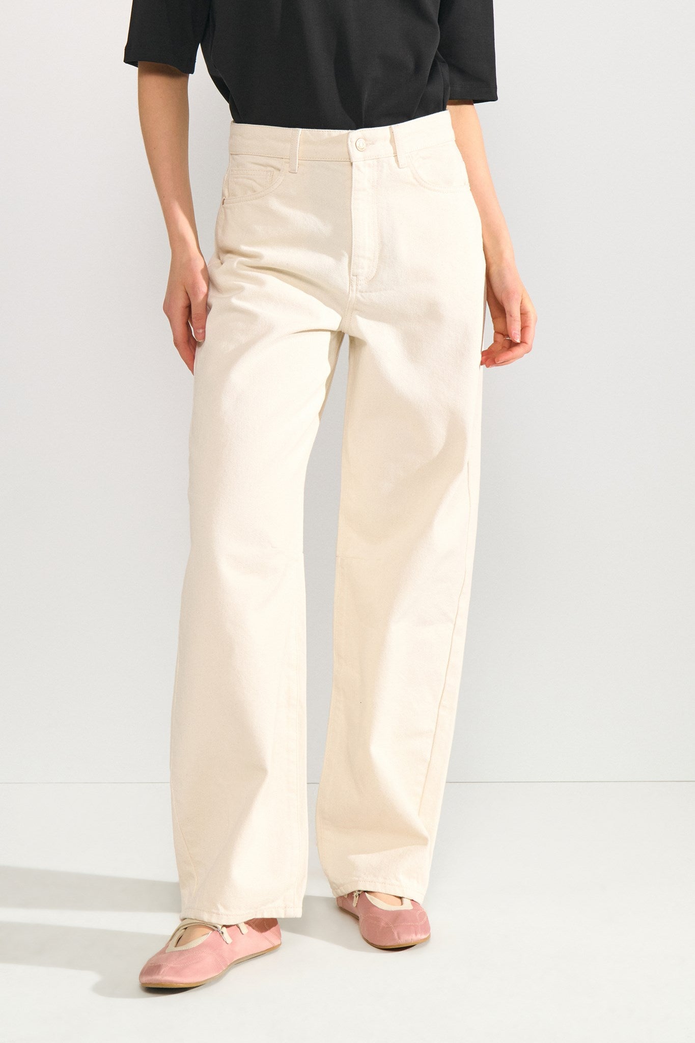 NUSEVILLE MR BARREL JEANS P9511 - Nature
