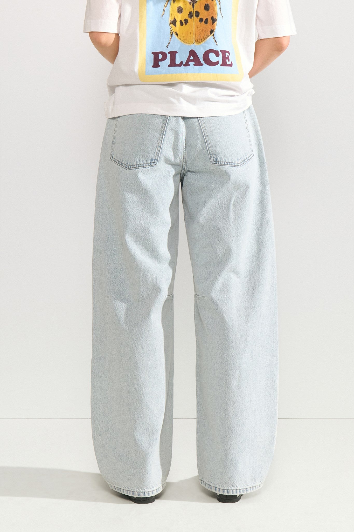 NUSEVILLE MR BARREL JEANS P3145 - Light Blue Bleach